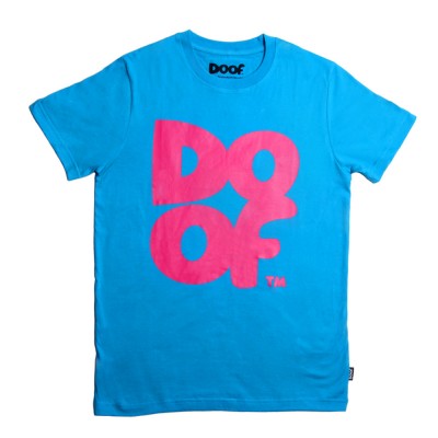 Doof Tee - Coloured (Cyan+Pink)